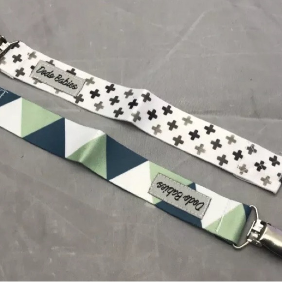 Dodo Babies 👶 Pacifier Clips Brand New 🆕. 2 Pack Pacifer Clips Dishwasher Safe - Picture 9 of 16